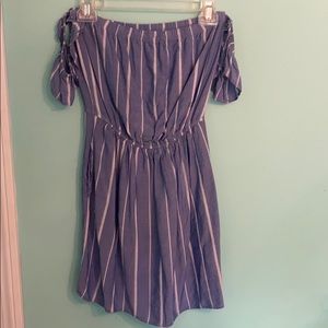 American Eagle Off-the-shoulder Striped Dress
